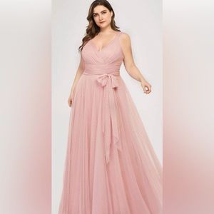 NWT Blush Tulle bridesmaid dress